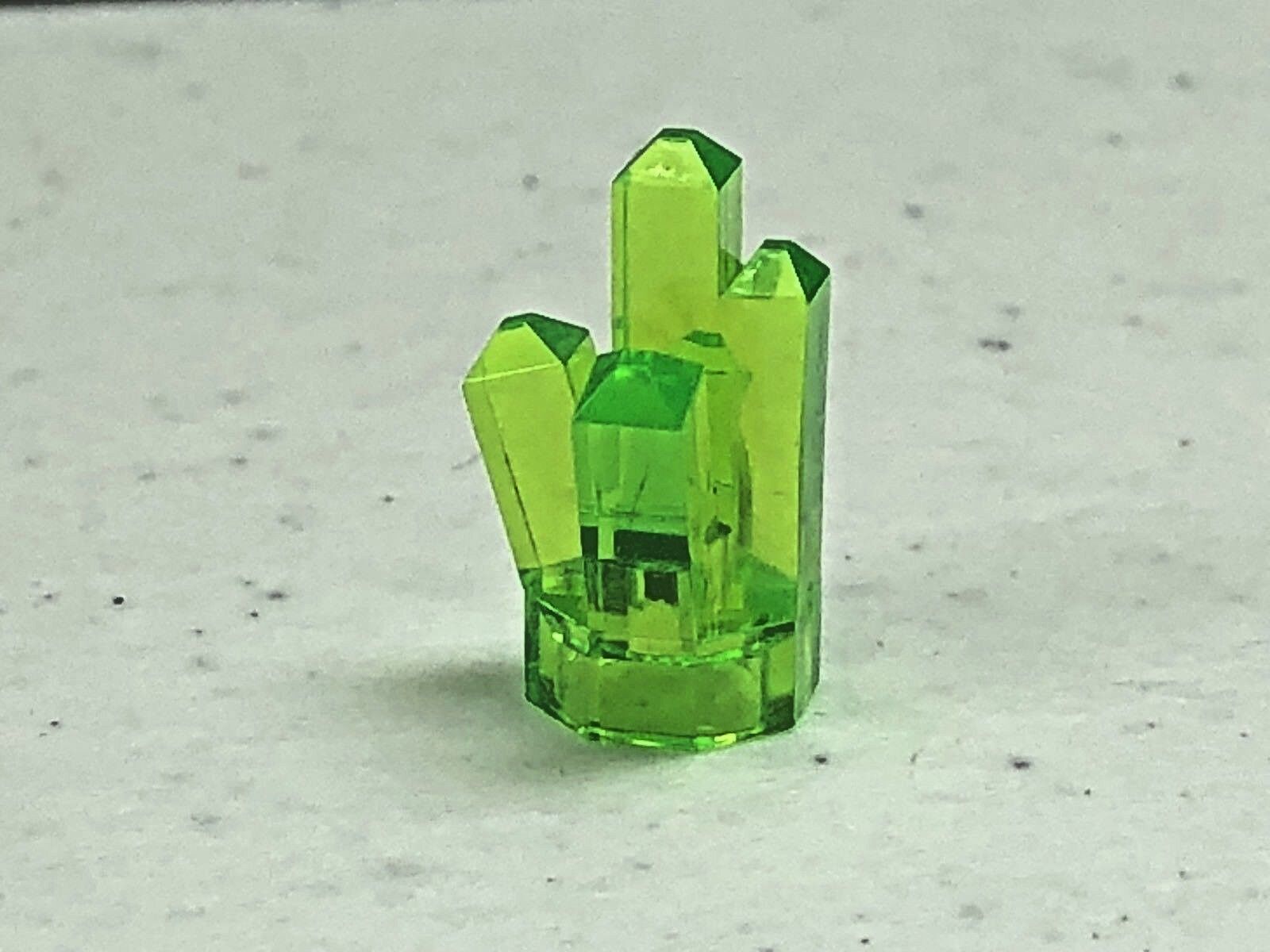 LEGO TRANS BRIGHT GREEN 1x1 Minifigure Rock Crystal 5 Point Jewel  Kryptonite 52