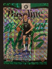 Ben Sarah 2025-26 Topps Finest Baseline Auto Green Refractor/75 #BA-BS  (AU, RC)