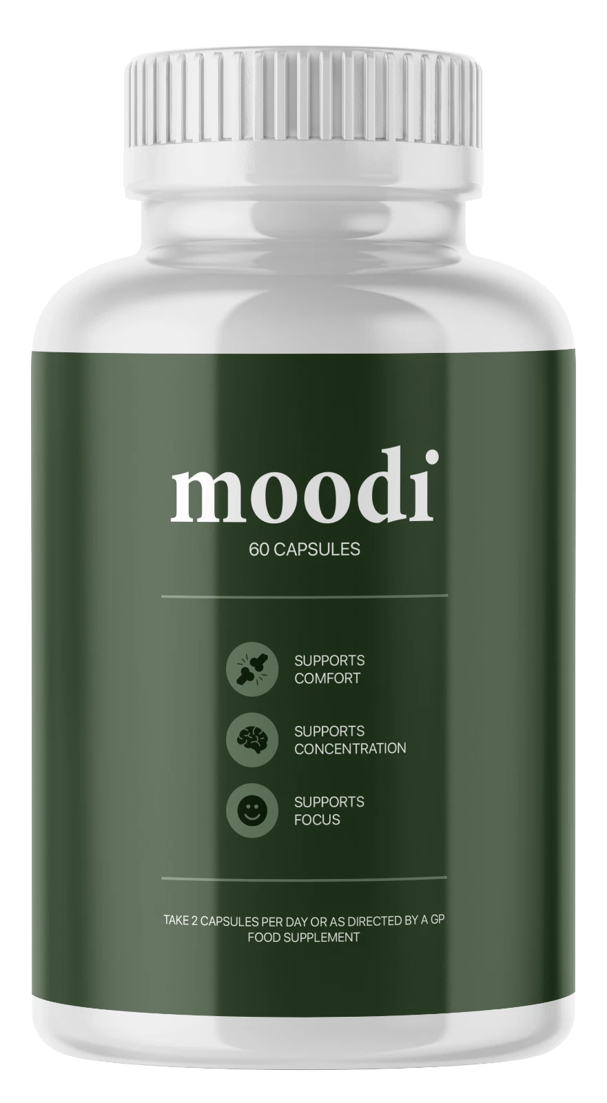 moodi - Supports Focus - One Months supply - 60 Capsules - Vegan - Picture 1 of 3