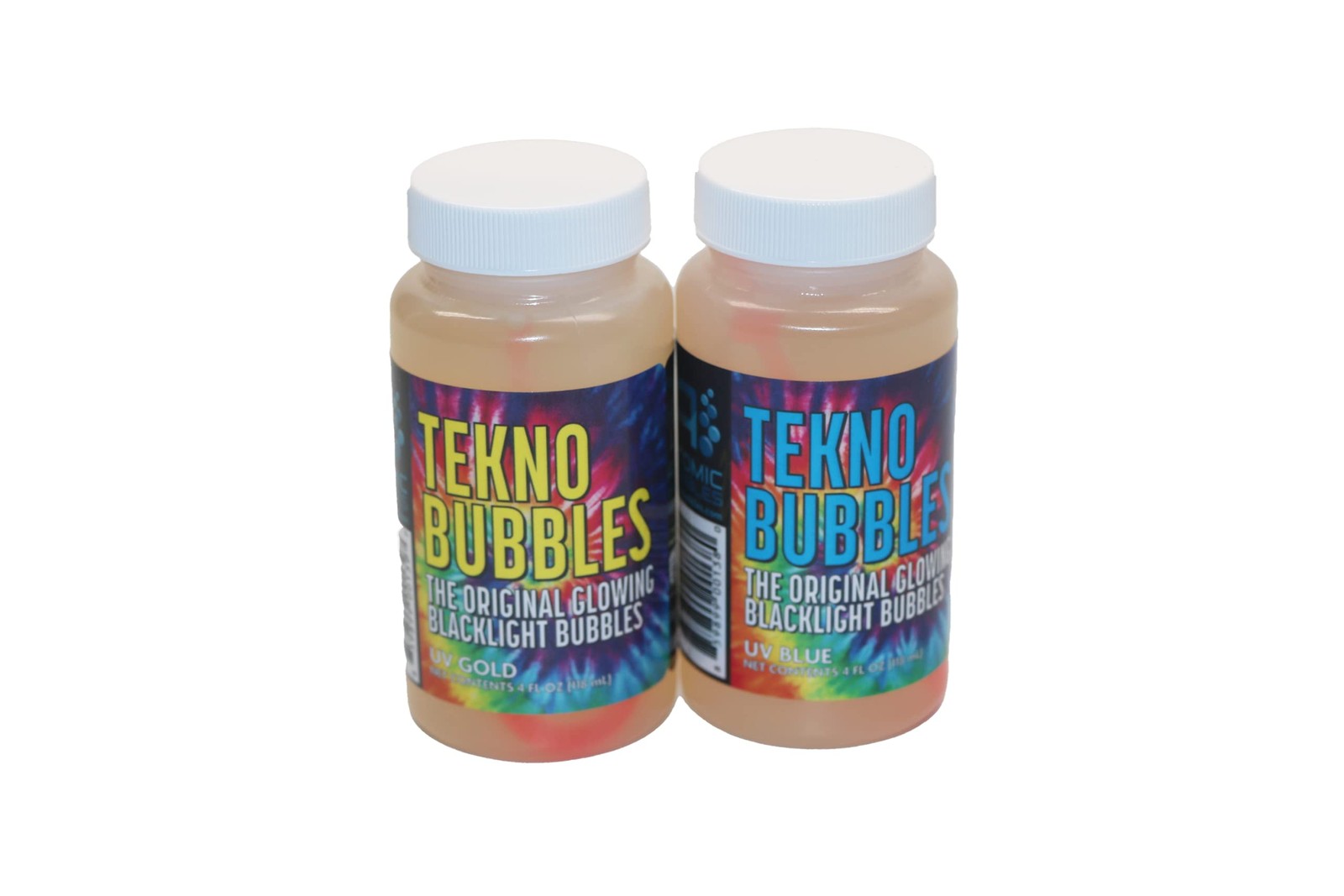 Gold Blue Blacklight Bubbles 2 Pack