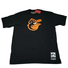 Baltimore Orioles Mitchell & Ness Cooperstown Collection Black Logo T-Shirt 2XL