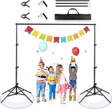 Photography 6.5ft Adjustable Background Stand Support Photo Backdrop Crossbar