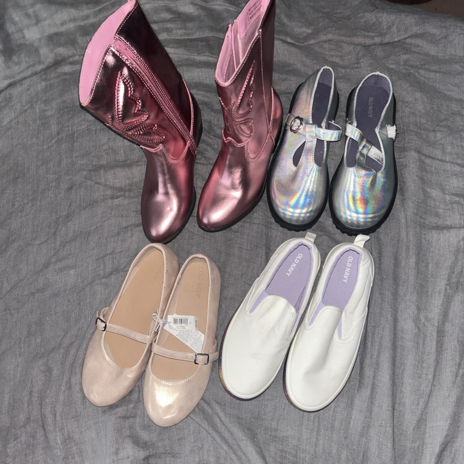 NUOVO lotto di scarpe da bambina Oldy Navype scarpe casualine balleri stiv Mary's