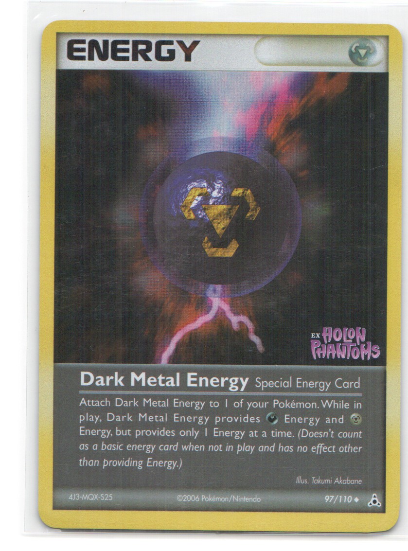 Dark Metal Energy Uncommon Holon Phantoms 97/110 NM
