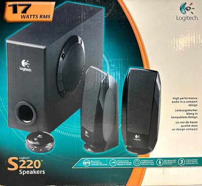 Logitech S220 Speakers 2.1 Lautsprechersystem Boxen