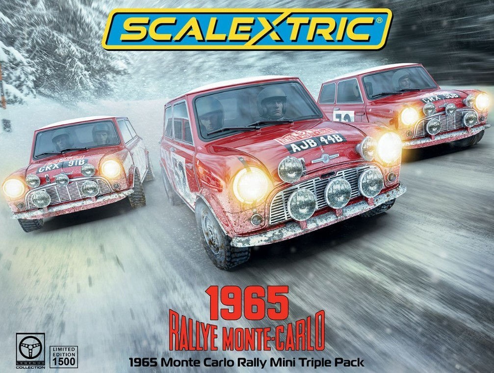 Scalextric C4488A 1965 Monte Carlo Rally Mini Triple Car Pack