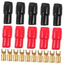 10Pcs 4 Gauge Wire Connectors: Speaker Connectors Terminal, Gauge Strip Fork
