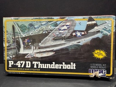 MPC 1/72 P-47D THUNDERBOLT model kit new old stock 1983 issue (69)