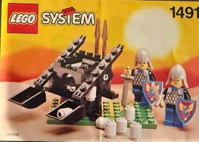 LEGO Castle Set 1491: Black Knights-Duel Defender 100% with manual