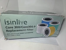 Isinlive Core 300/Core 300-P Replacement Filter 2 Pack 