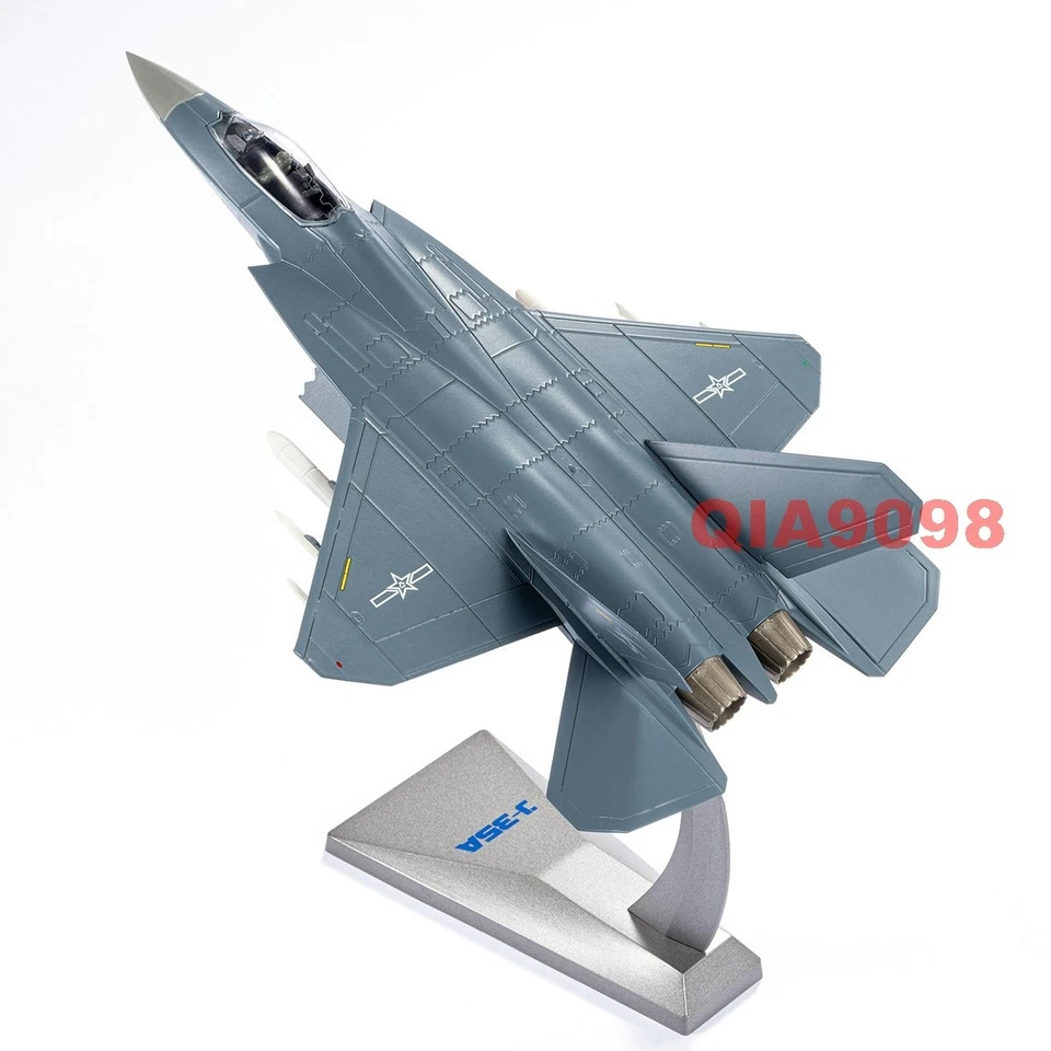 New 1/72 Scale Chinese PLA J-35A Stealth Fighter Jet Gray Metal Plastic Model - Image 3 of 4