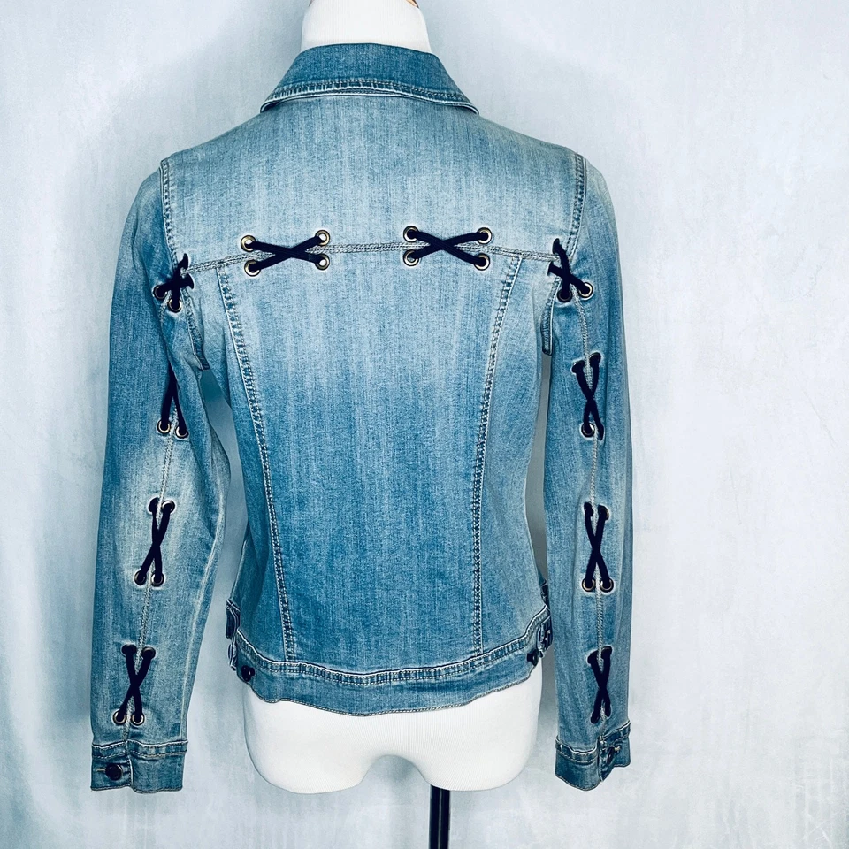 Chaqueta Decorativa Bandolino Denim Pequeña Nueva M Foto 2 de 4