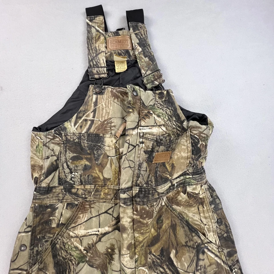 Mono con tirantes Schmidt Workwear para hombre mediano camuflaje aislado Realtree caza Foto 2 de 4