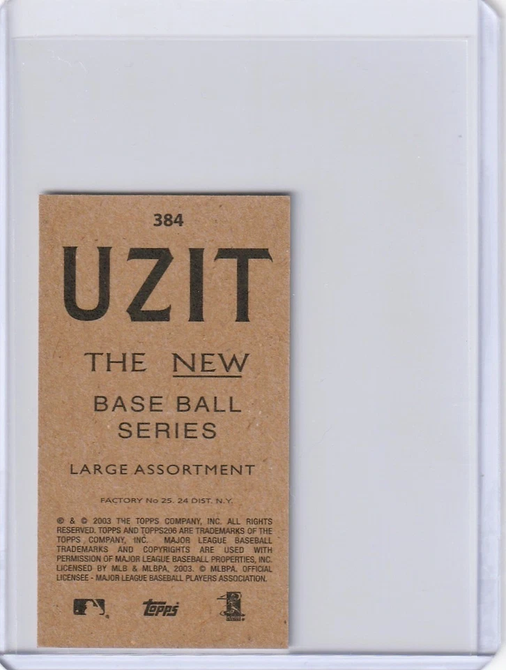 2002 Topps 206 Mini Uzit Scott Rolen #384 HOF - Image 2 of 2