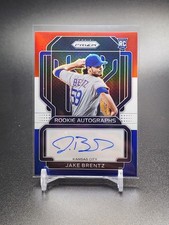 2022 Prizm Jake Brentz RC Red White Blue Prizm Auto /50