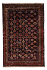 3'8" x 5'7" Vintage Hand Knotted Area Rug Traditional Oriental Wool Carpet