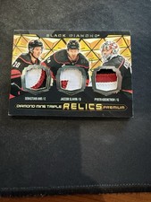 2025-26 Upper Deck Black Diamond Mine Triple Relics Premium Aho Slavin /10