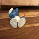 Smurfs Vanity Smurf Holding Red Mirror 1972 Rare Vintage Original Figurine — photo 5