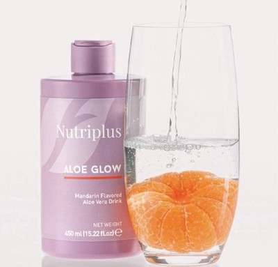 FARMASI NUTRIPLUS ALOE GLOW MANDARIN DRINK SUPPLEMENT 15.22oz 450ml GENUINE NEW!