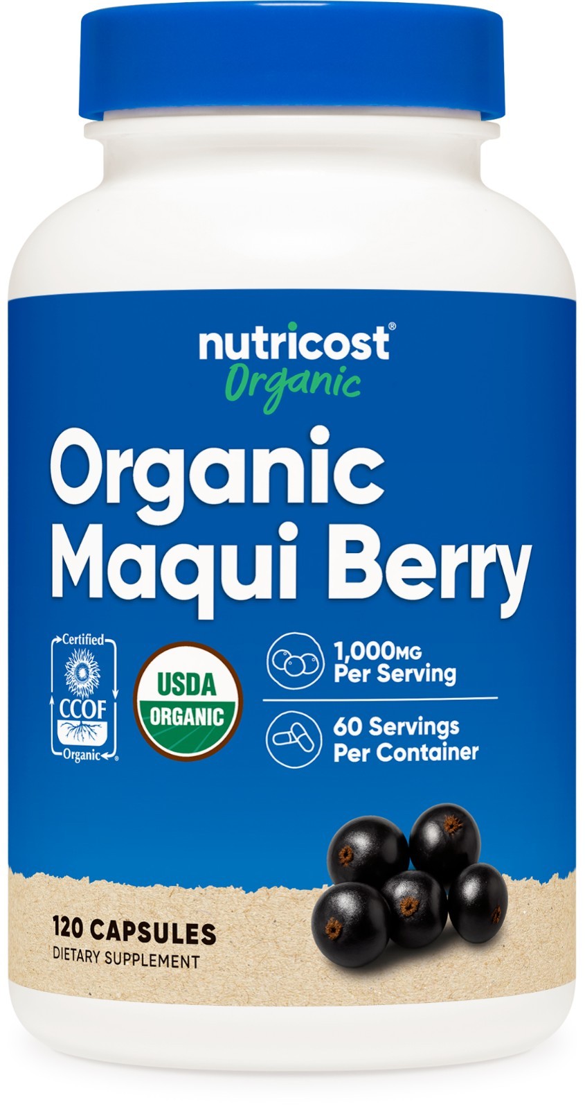 Nutricost Organic Maqui Berry 1000 120 - USDA Organic 60 2890₽