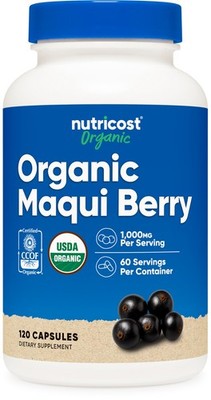 Nutricost Organic Maqui Berry (1,000mg) 120 Capsules - USDA Organic, 60 Servings