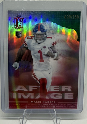 Topps 2025 Signature Class After Image AI-11 Malik Nabers Jets RC Green /150