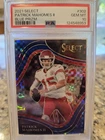 2021 Select Patrick Mahomes Field Level Blue Prizm /49 Kansas City Chiefs PSA 10