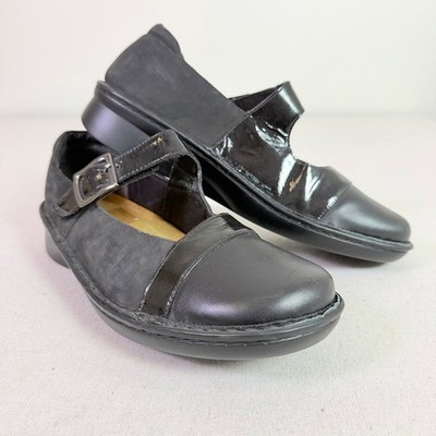 Naot Rhythm Mary Janes Women's EU 42 US 11 Black Leather Comfort Lagenlook Hygge