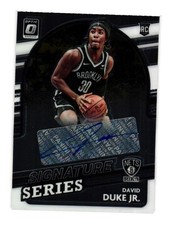 2021 Donruss Optic Signature Series Auto - David Duke Jr. (SS-DDJ)  Nets