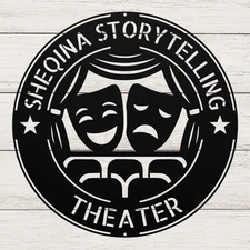 Custom Theater Metal Sign Personalized Playhouse Wall Art Gift for Performers