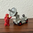 Vintage 1979 LEGO 889 Classic Space Radar Truck 100% Complete w Red Astronaut