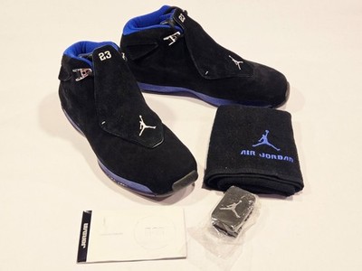 Air Jordan 18 OG 2003 Black Sport Royal Size 14 DS NEW