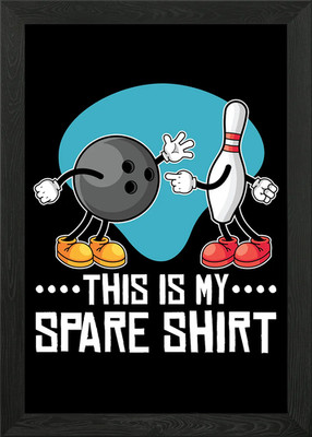 This Is My Bowling Shirt gerahmtes Wandbild Poster Leinwanddruck Bild