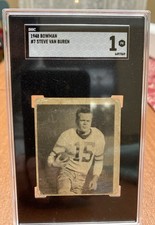 1948 Bowman #7 Steve Van Buren - SGC 1 HOF Rookie Card Philadelphia Eagles. rookie card picture