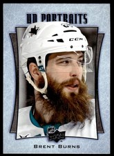 2016-17 Upper Deck UD Portraits Brent Burns San Jose Sharks #P-42