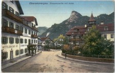 Oberammergau Straßenpartie mit Kofel