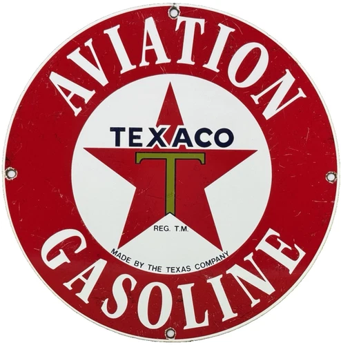VINTAGE TEXACO MOTOR OIL PORCELAIN SIGN TEXAS GASOLINE GAS STATION PUMP PLATE