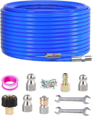 #ad #ad 50ft Sewer Jetter Pressure Washer 5800PSI Hose Kit Clean Plumbing Drain Pipe $43.17