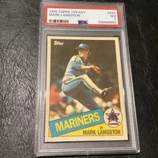 1985 Topps Tiffany #625 Mark Langston PSA 7 NM Low Pop Mariners LA Angels Card
