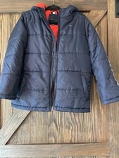 Tommy Hilfiger Kids Navy Blue Puffer Coat - Size Large 14-16 