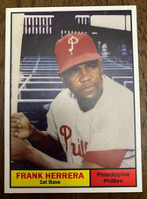 PHILADELPHIA PHILLIES: Frank Pancho Herrera Custom Modern 1961 Style Art Card