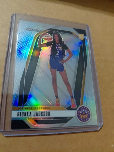 2024-25 Panini Prizm WNBA Rickea Jackson #144 Silver Prizm Variation (RC) Sparks