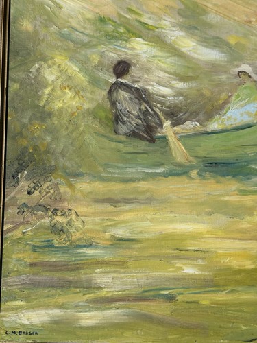 Schönes Vintage Unikat Original Impressionist Kunst Gemälde - signiert - Bild 7 von 14