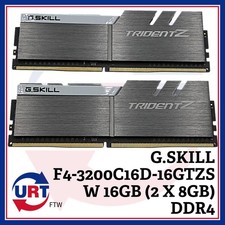 G.SKILL F4-3200C16D-16GTZSW 16GB (2 X 8GB) DDR4 DESKTOP RAM #148422#