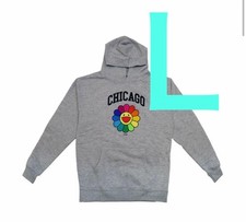 Takashi Murakami Chicago Flower Hoodie L New Unused 2021 design JAPAN