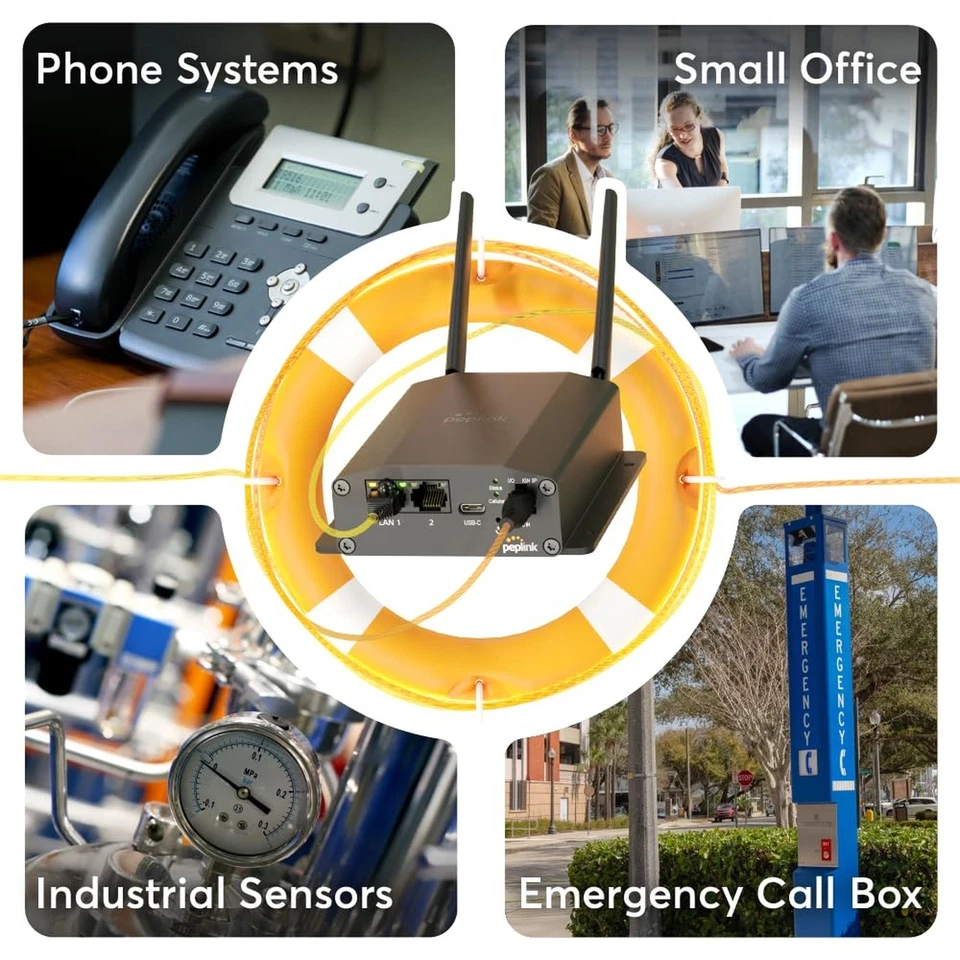 Adaptador Peplink MAX Módem Celular LTE | Resistente, Móvil, Duradero 150MBps Modo... Foto 3 de 4