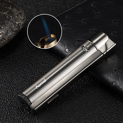 refillable cigarette lighter Refillable Lighter Windproof Lighter Butane Lighter Flame Cigar Lighter  Black