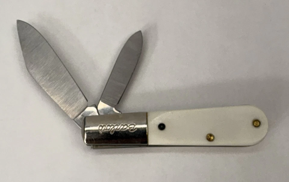 Navaja de Bolsillo Vintage NK Seeds Barlow Colonial Color Marfil 2 Hojas Foto 4 de 4