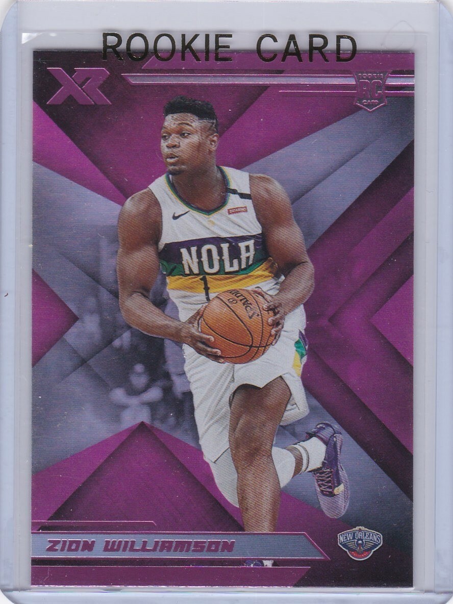 ZION WILLIAMSON ROOKIE CARD New Orleans Pelicans RARE PINK VERSION PANINI XR RC ZION WILLIAMSON ROOKIE CARD New Orleans Pelicans RARE PINK VERSION PANINI XR RC