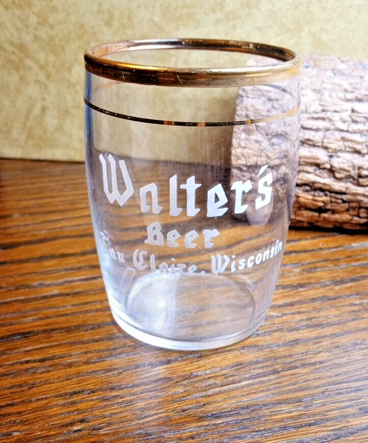 Vintage Walter's Beer Barrel glass Eau Claire Wi. eBay